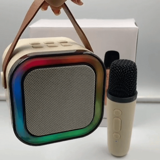 MINI PARLANTE CON MICROFONO USB RGB