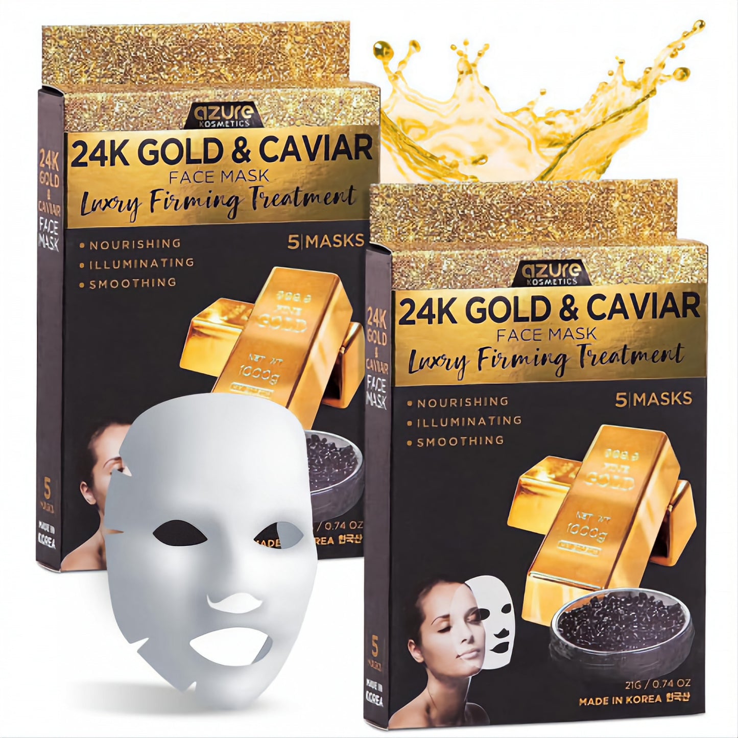 MASCARILLA DE COLÁGENO y Ácido Hialuronico (kit 5 unidades)