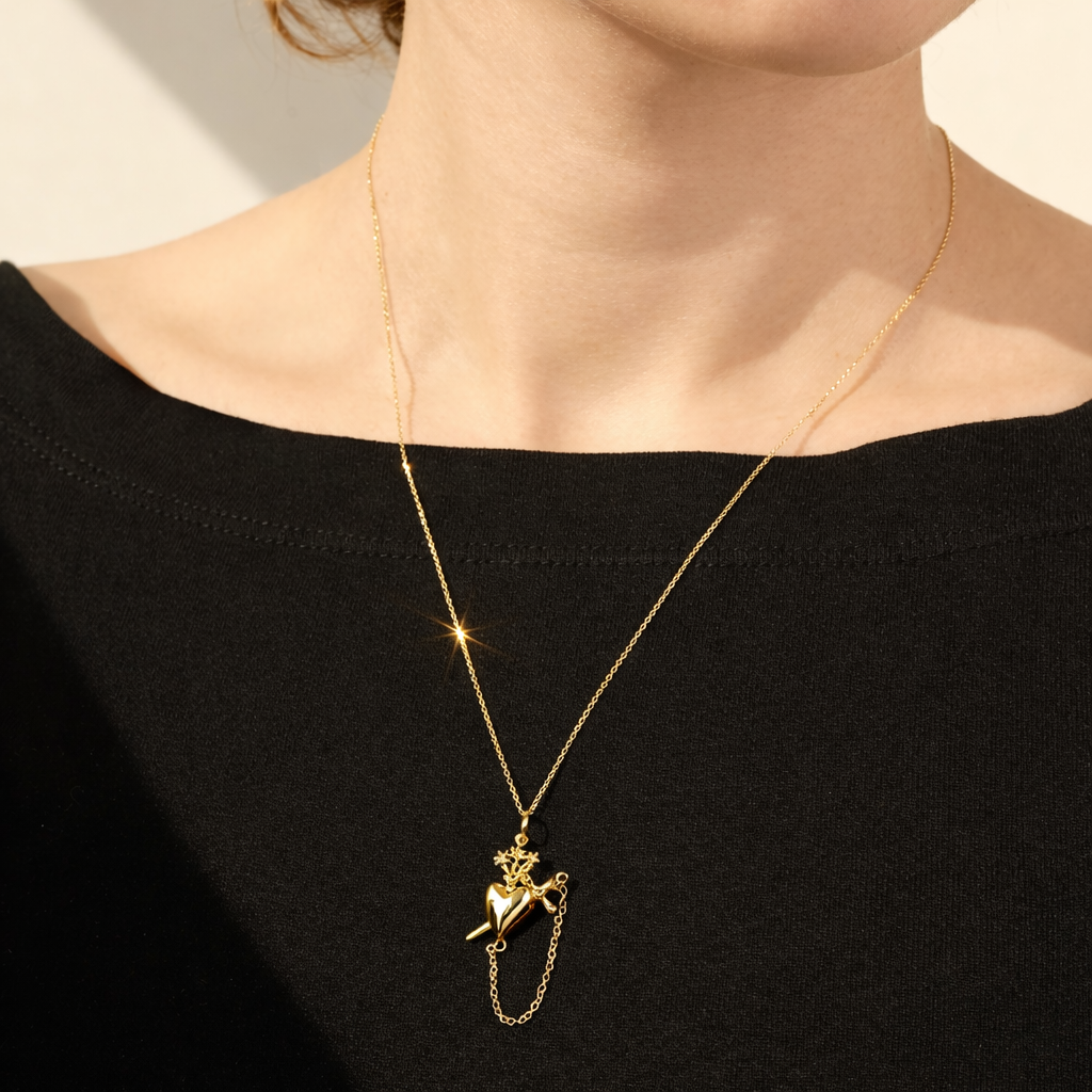 Collar Corazón y Espada