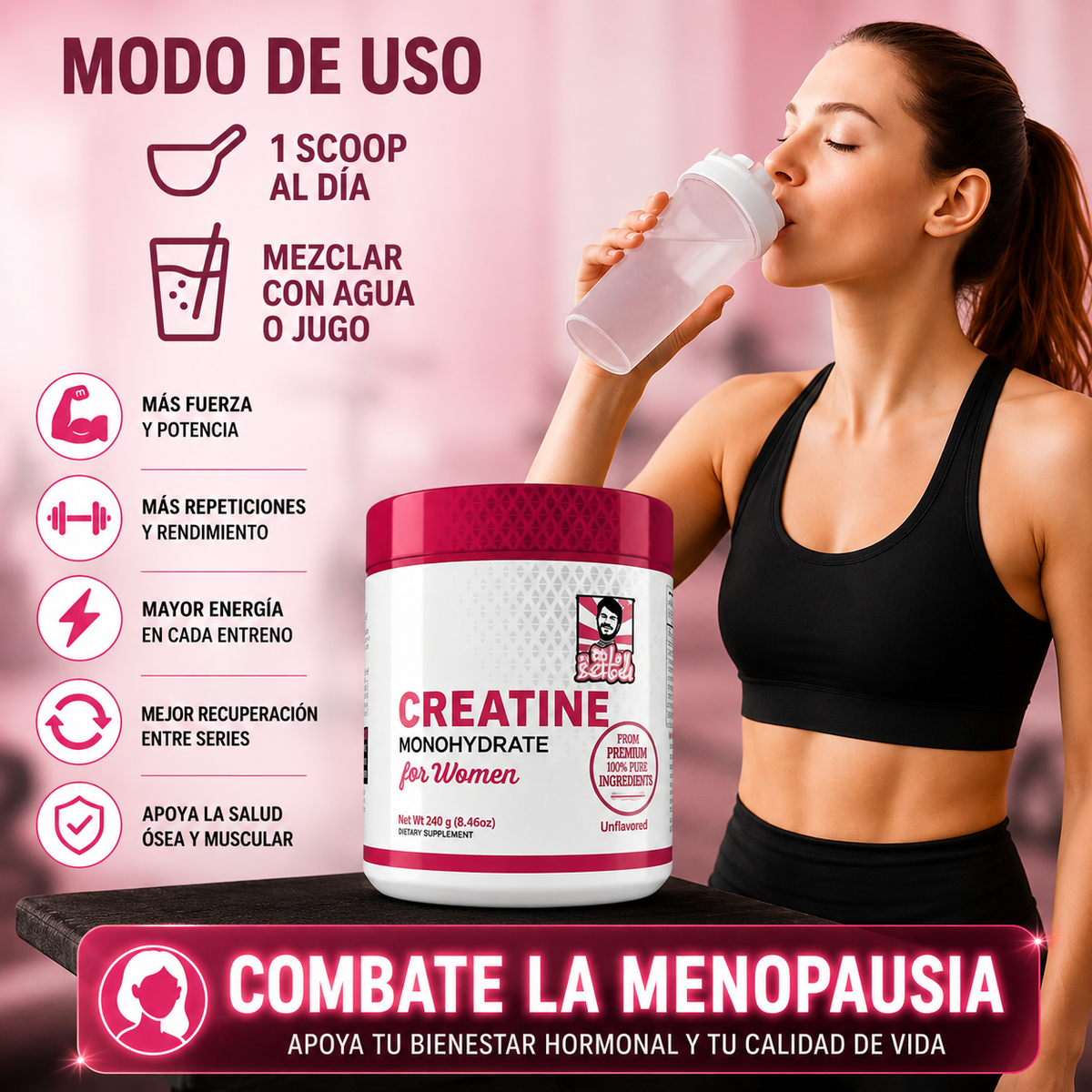 Creatina Monohidratada for Womens