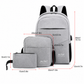 Mochila 3 piezas