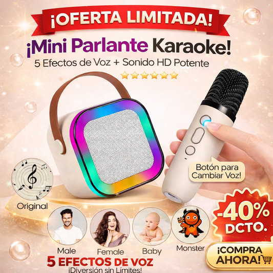 MINI PARLANTE CON MICROFONO USB RGB