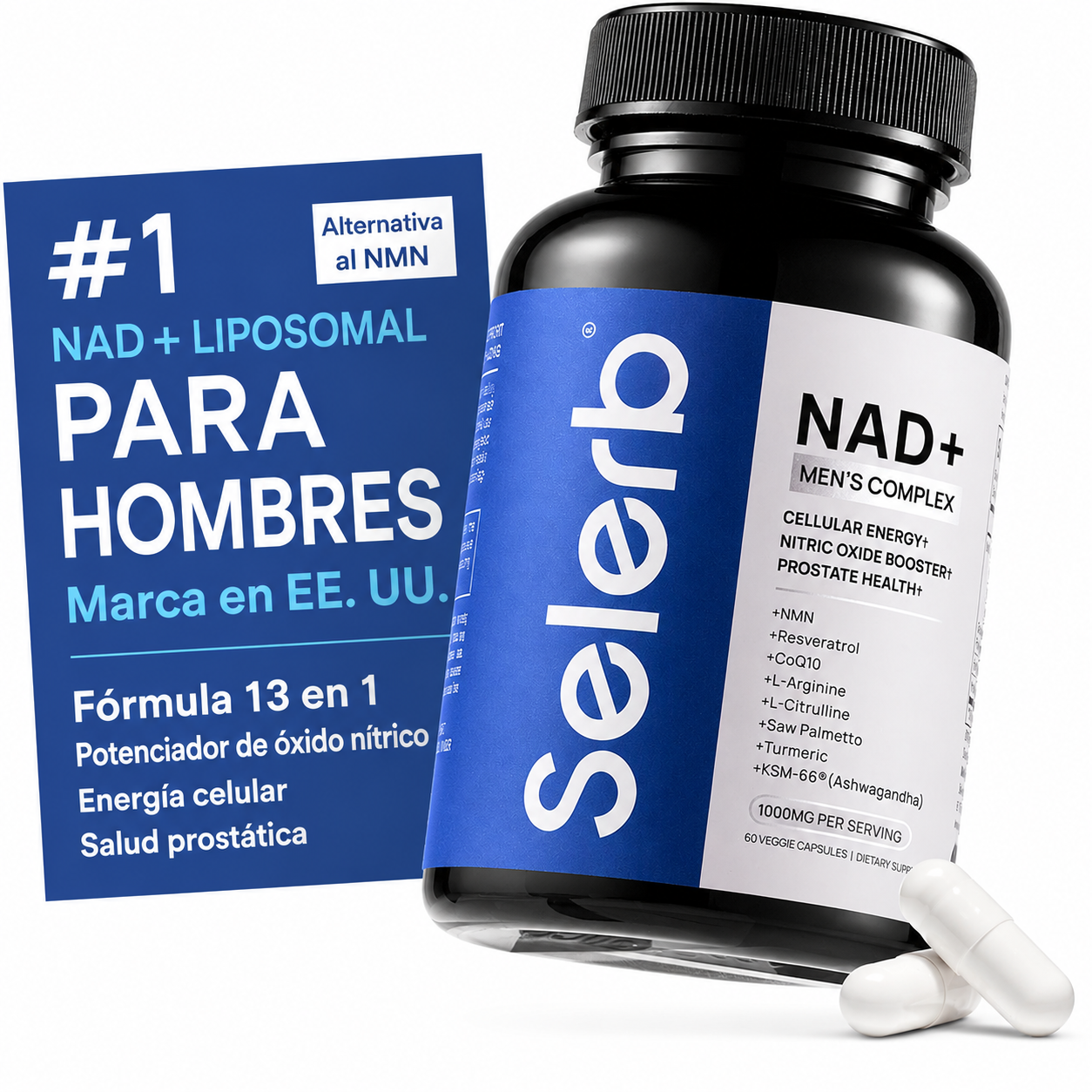 SELERB NAD+ MEN´S COMPLEX 60 CAPS.