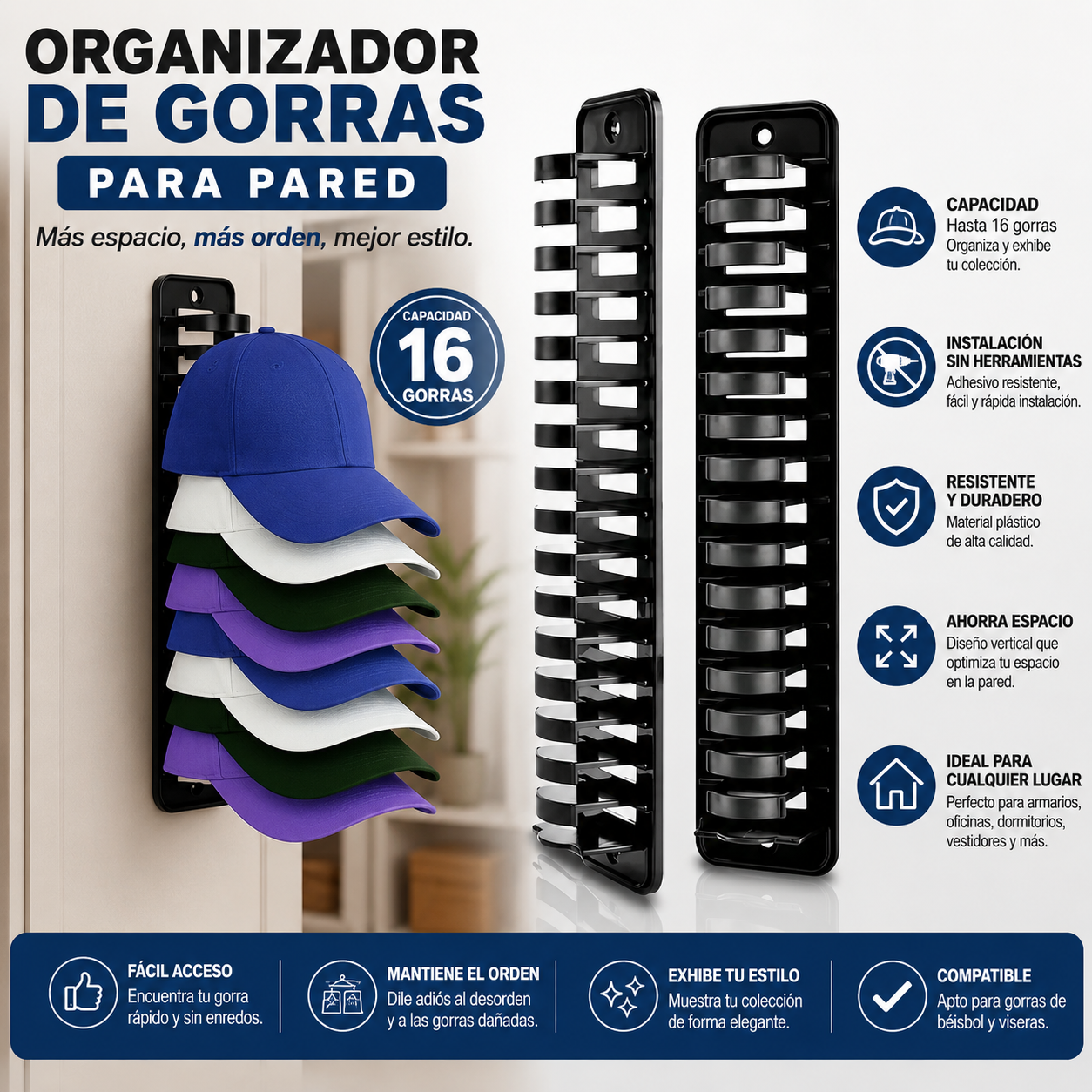 Organizador de Gorras