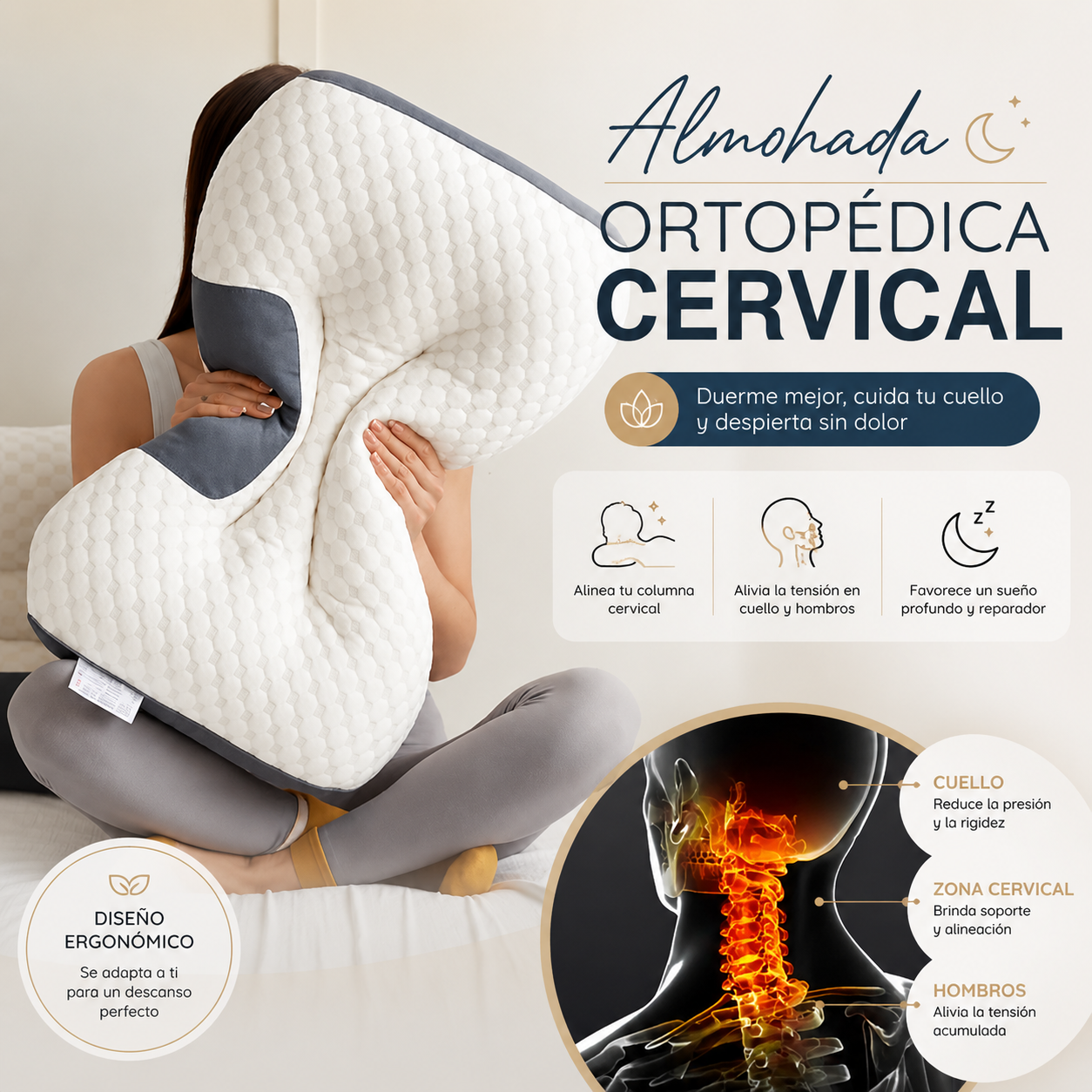 Almohada Ortopédica Cervical