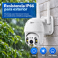Cámara de Seguridad WiFi Exterior 1080P con Audio y Visión Nocturna