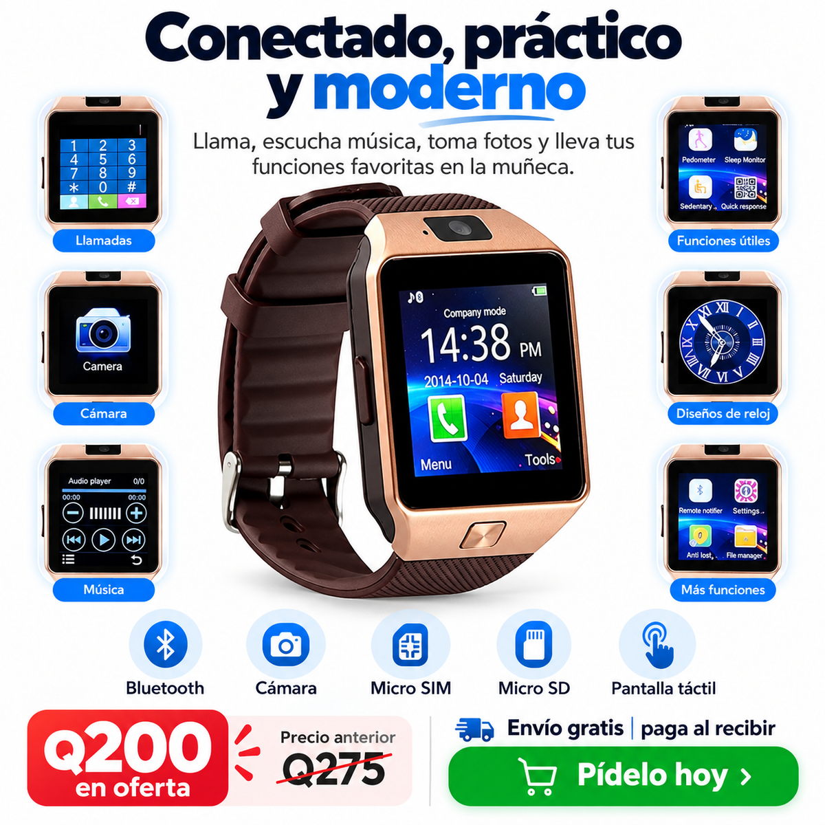 RELOJ SMART con Cámara