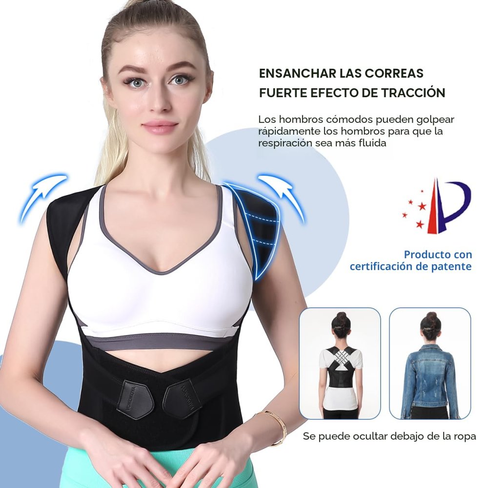 Corrector de postura ajustable